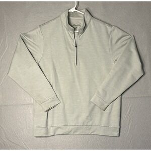 Sun Mountain Thermal Golf Bridger 1/4 Zip Pullover Platinum Gray SZ L Heathered